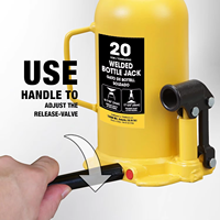 Bouteille personnalisée de 20 tonnes de cric hydraulique solide en acier pour voiture camionnette réparation automobile vis de réglage incluse