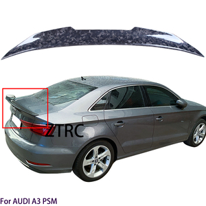 Aileron arrière de coffre en fibre de carbone véritable style PSM pour A3 S3 RS3 8V 2013-2020 - Product Image 1