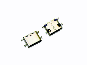 Conector USB Tipo C PCB Hembra de Cuatro Patas Empotrado en Placa, Acero Inoxidable 1.6, Protección Contra Fugas de Cobre, 16P 3A 600V - Product Image 6