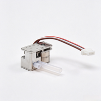 Minibomba peristáltica micro de metal, 0.5ml/min, bomba dosificadora de bajo flujo, motor paso a paso de 8mm, 2 fases, 4 cables, cabezal de rodillo de cobre, DC5V