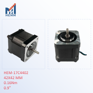 สเต็ปเปอร์มอเตอร์ <span class=keywords><strong>NEMA</strong></span> <span class=keywords><strong>17</strong></span> <span class=keywords><strong>0.9</strong></span> องศา 400 ขั้นตอน 42x42 มม.0.16Nm 22.6oz.in 2 เฟส 2.4V 0.4A สำหรับเครื่องเจาะและเครื่องรูท PCB - Product Image 3