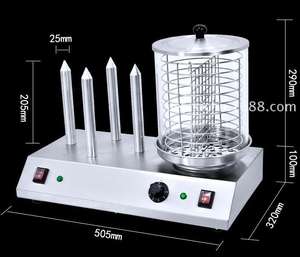 Vente en gros de cuiseur à hot-dog commercial électrique en acier inoxydable chaudière à hot-dog populaire <span class=keywords><strong>chauffe</strong></span>-pain à hot-dog à <span class=keywords><strong>saucisse</strong></span> - Product Image 5