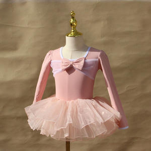 <span class=keywords><strong>Jupe</strong></span> <span class=keywords><strong>tutu</strong></span> de ballet pour filles, vêtements de danse, spandex/coton, automne-hiver, combinaison à manches longues, robe de princesse pour tout-petits, pratique et spectacle - Product Image 4