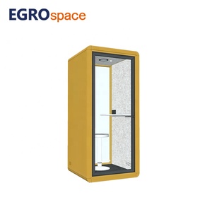 EGROspace Modern Commercial Acoustic Cabin Privacy Work Soundproof Movable <strong>Telephone</strong> Booth Office Pod - Product Image 3