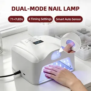 Lampe à ongles double usage sans fil, séchoir à manucure UV sans fil 78 LED, durcissement rapide du gel à ongles, capteur automatique intelligent avec support pour un seul pouce - Product Image 3