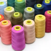 Hilo de coser de poliéster 100% 40/2, suministros de costura al por mayor