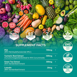 Supplément de marque privée Capsules de PEA Suppléments avec palmitoyléthanolamide - Product Image 2