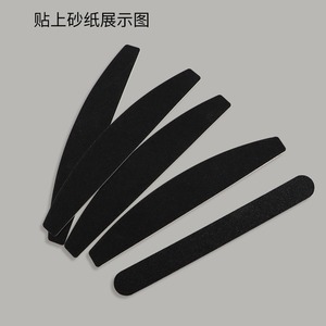 Limas de metal para suministros de uñas 100/ 150 Grit Grey Banana Curved Changeable Kit de lima de uñas impresa personalizada - Product Image 6