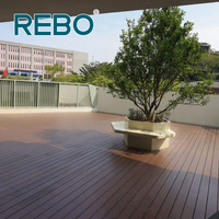 Planches de terrasse en composite personnalisées modernes pour l'extérieur, imperméables, écologiques, panneaux de terrasse en bambou