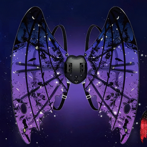 Ali di Farfalla in Plastica con Luci LED e Musica, Costume da Fata Elettrico con Movimento - Product Image 3