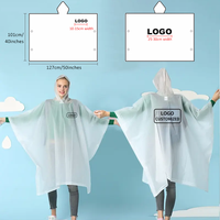 Poncho de pluie carré réutilisable, imperméable, simple, bleu marine, en EVA 100% plastique, épaisseur 390g, personnalisable avec logo et marque, avec sac de rangement.