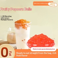 OEM Mélange de perles éclatantes saveur fraise pour thé au lait, spécial pour les salons de thé, 2,8 kg en conserve, ingrédients pour thé au lait, confiture de thé au lait coco, usage commercial