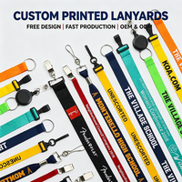 Lanyard Personalizzato per Carte d'Identità con Gancio e Clip per Telefono in Poliestere Ecologico e Durevole, Vendita Promozionale di Fabbrica