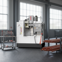 Mini-fraiseuse CNC automatique VMC 16T BT40 à broche unique, magazine d'outils, guidage linéaire, tour