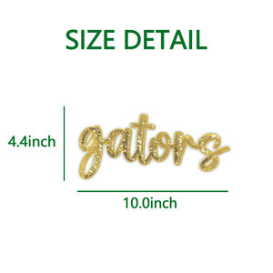 卸売 大型 ゲイターズ ロゴ スパンコール パッチ カスタム 刺繍パッチ アイロン接着 スパンコールパッチ 衣類用 - Product Image 5