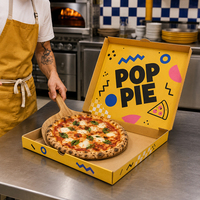 Individuelle Logo-Pizzakartons 10 12 14 15 16 18 24 Zoll Wellpappe Takeaway-Boxen für Lebensmittel-Einzelhandel