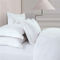 Parure de lit en coton, impression blanche, ensemble de literie de luxe, pour hôtel et maison, housse de couette et drap 100% coton, usine chinoise, vente en gros, 800TC