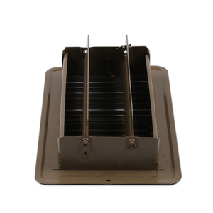 브라운 스탬프 스틸 바닥 등록 Louvered 공기 공급 댐퍼 - Product Image 3
