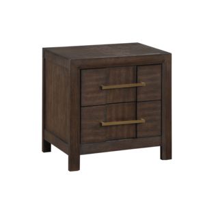 DB Modern Style 2-<b>Drawer</b> Nightstand Solid <b>Walnut</b> Wood Luxury Antique Design for Bedroom Home Furniture for Apartments - Product Image 3