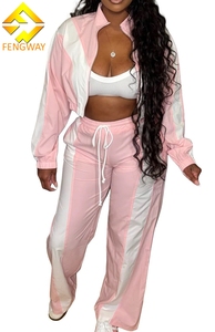 Set autunno Casual <span class=keywords><strong>da</strong></span> <span class=keywords><strong>donna</strong></span> giacca a maniche lunghe con cerniera Top tailleur autunno attivo <span class=keywords><strong>tuta</strong></span> <span class=keywords><strong>sportiva</strong></span> due 2 pezzi pantaloni <span class=keywords><strong>da</strong></span> <span class=keywords><strong>donna</strong></span> - Product Image 5