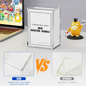 Nouveau lot de 6 boîtes de rangement en acrylique avec protection UV et affichage magnétique transparent pour cartes à collectionner Pokémon - Product Image 2
