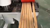 Machine automatique de haute efficacité pour le façonnage de tiges rondes en bois, machine à double couteau pour la fabrication de bâtons ronds multi-brins pour manches de balai