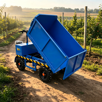 Chariot de transport pliable inversé LOADPRO Climbing King à quatre roues avec moteur 1500W, se déplace en toute fluidité sur les pentes raides et les terrains accidentés