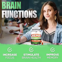 Extrait de graines de chanvre biologique Ausreson, supplément chinois pour le sommeil et le cerveau, bonbons gélifiés au chanvre en forme d'ours, vente en gros, gummies de chanvre halal