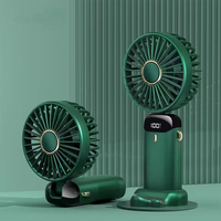 2025 nouveau ventilateur à main Portable Rechargeable USB Mini ventilateur de cou avec support de téléphone pour une utilisation en extérieur refroidissement par Air
