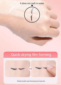 Venta al por mayor maquillaje perezoso secado rápido resistente al agua Larga Duración 2 en 1 líquido inferior doble cabeza pestañas delineador sello pluma - Product Image 2