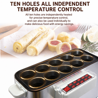 Machine à petit-déjeuner électrique en acier inoxydable, appareil à omelettes, machine automatique à rouleaux d'œufs