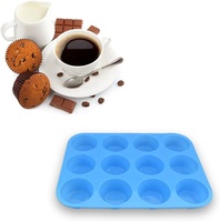 Lebensmittel qualität 12-Tasse Silikon Muffin form Antihaft-Muffin formen Backform Muffin Cupcake Silikon form für Cupcake Törtchen Ei