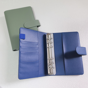 Libreta de Anillas A5 A6 Plateada, Recargable, con Cubierta de Cuero PU, Organizador de Efectivo, Diario, Libreta de Notas, Carpeta de 6 Anillas - Product Image 4