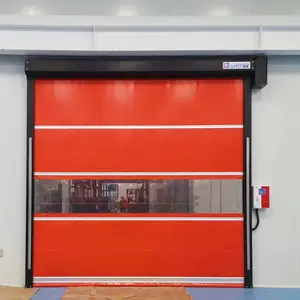 Puerta de PVC de alta velocidad para lavado de coches, puerta enrollable de alta velocidad, persiana enrollable automática para almacén