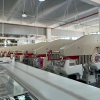 Machine à tricoter industrielle professionnelle de 52 pouces à petite tête pour la production de vêtements à haute efficacité