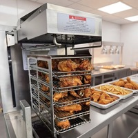 Friteuse électrique à pression QD-55HE à 8 têtes, machine à frire le poulet pour la restauration rapide avec filtration d'huile