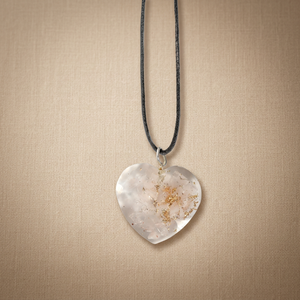 Pendentif en cristal en forme de cœur avec paillettes dorées, fait main, thème amour, cristaux Rozrin polis, cadeau de mariage, bijoux - Product Image 4