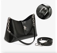 Sac à bandoulière en cuir véritable AndoBag, nouveau sac coréen à chaîne pour femmes et filles, sac seau pour trajets quotidiens, sac à bandoulière, sac à main pour usage quotidien