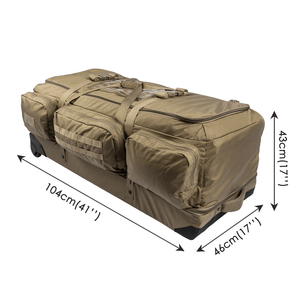 Sac de voyage tactique en nylon 191L sur mesure, imperméable, camouflage, fermeture éclair robuste, unisexe, vintage, extra grand - Product Image 2