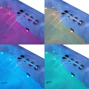 Đề nghị miễn phí đứng 5-người hiện đại bồn tắm nước nóng hình vuông nhà Spa 61 máy bay phản lực 18 đèn LED 2.2m cho căn hộ sử dụng ngoài trời - Product Image 4