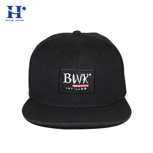 Chất Lượng Cao Cấp Da Có Thể Điều Chỉnh Vá <span class=keywords><strong>Flat</strong></span> <span class=keywords><strong>Brim</strong></span> Hip Hop Hater Vành <span class=keywords><strong>Flexfit</strong></span> Đồng Bằng Snapback Mũ - Product Image 5