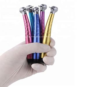 Màu Nha Khoa 3 Điểm Phun Nước Phẫu Thuật Tay Khoan LED Sợi Quang Tuabin Không Khí Tốc Độ Cao Tay Khoan Contra Góc 2/4 Lỗ - Product Image 1