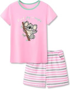 Vente en gros de pyjamas pour bébés filles ensemble de pyjamas d'<span class=keywords><strong>été</strong></span> doux et bon marché pour filles nouveau style de pyjamas mignons ensemble pour enfants 4T-18 - Product Image 4