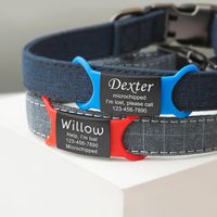 Luxuriöse, schlichte, programmierbare Hundemarken mit einzigartigem QR-Code, Silikon-Halsband für Haustiere, heiß begehrt
