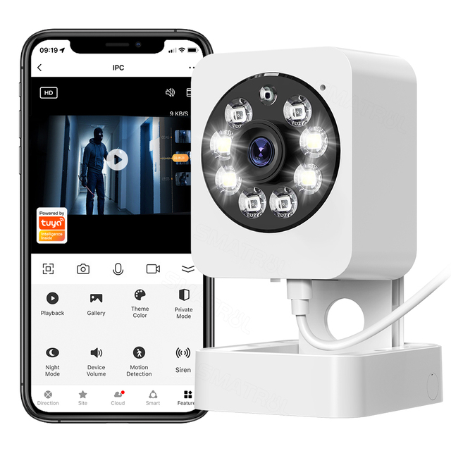 1080p Camera Tuya Smart Indoor Home Security PIR Motion Human Detection Camera Wifi Cctv Surveillance Camera
