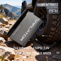 Tomavor Portable Wireless 150 PSI ABS Car Tire Inflator Air Compressor Pump Digital Display Emergency Light Power Bank CE