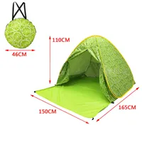 Drie Seizoen Ultralight Groene Sport Vouwen Outdoor Camping Familie 4 Persoon Tent