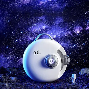 Starry Sky Astronaut Lights For Home Portable Projector with 32 Scenes Photos Support BT Connecting Rechargeable Table Lamp