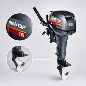 Motore Fuoribordo a Benzina 15HP 2 Tempi, Albero Corto/Lungo per Barche da Pesca, Kayak e Uso Marino - Product Image 3