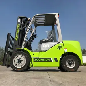 Zoomlion fabrika dizel forklift 3ton 3.5ton ISUZU motoru konteyner forklift